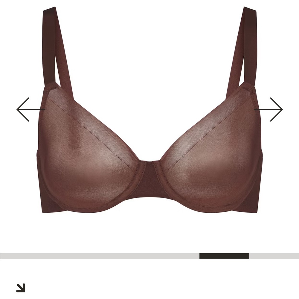 SKIMS NO SHOW UNLINED DEMI BRA